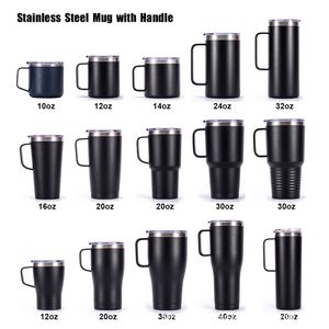 Custom Logo 14Oz 20Oz 24Oz Stainless Steel Travel Insulated Cup Vacuum 20 Oz Tumbler 12Oz Coffee Mug <b>With</b> Handle - Product Image 5