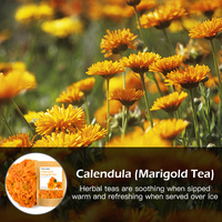 Thé aux fleurs séchées de Calendula, marque privée, qualité supérieure