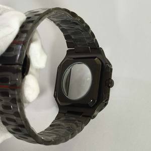 SANTOS <span class=keywords><strong>DE</strong></span> pour <span class=keywords><strong>CARTIER</strong></span> Style 42mm carré en acier inoxydable avec verre saphir pour boîtier <span class=keywords><strong>de</strong></span> <span class=keywords><strong>montre</strong></span> à mouvement japonais NH35/NH36 - Product Image 3