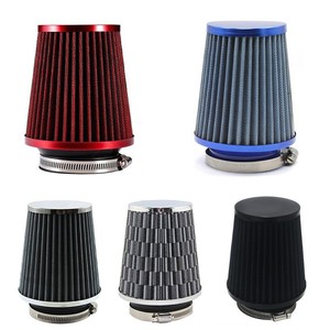 Filtro de Aire de Alto Flujo de 76 mm, Cabeza de Hongo de Aluminio Azul para Mejora y Modificación de Automóviles - Product Image 3