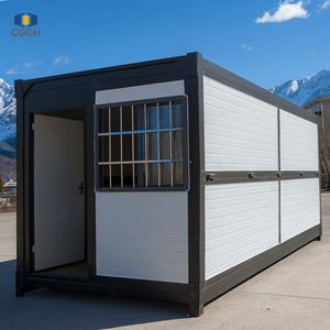 CGCH Casa Contenedor Plegable Tipo Sándwich <span class=keywords><strong>X</strong></span> de 20 pies con Acabado Negro, Casa Contenedor Plegable Prefabricada - Product Image 2