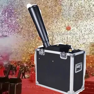 Tahap Efek Khusus Kertas Warna Pelangi Mesin Confetti Blaster Co2 Confetti Peluncur untuk Pertandingan Sepak Bola Pernikahan DJ