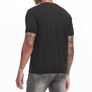 Ropa al por Mayor para Hombre, Diseño Personalizado, Camiseta con Cuello Redondo, Camiseta de Algodón Orgánico, Precio Económico - Product Image 4