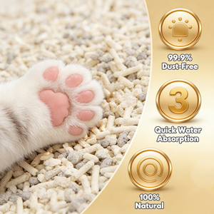 فضلات قطط صديقة للبيئة قابلة للتحلل خالية من الغبار سريعة التكتل برائحة الليمون والتفاح والورد والتو�프، سعة 6 لتر - Product Image 2