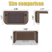 La barrière actionnée solaire imperméable allume la lumière extérieure Led d'étape allume la lampe solaire de jardin d'escalier