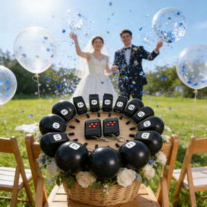Contrôleur de détonateur de ballons à glace carbonique pour mariage et fêtes, 2 télécommandes, 20 groupes : Sûr et sans flamme pour les grandes célébrations - Product Image 3