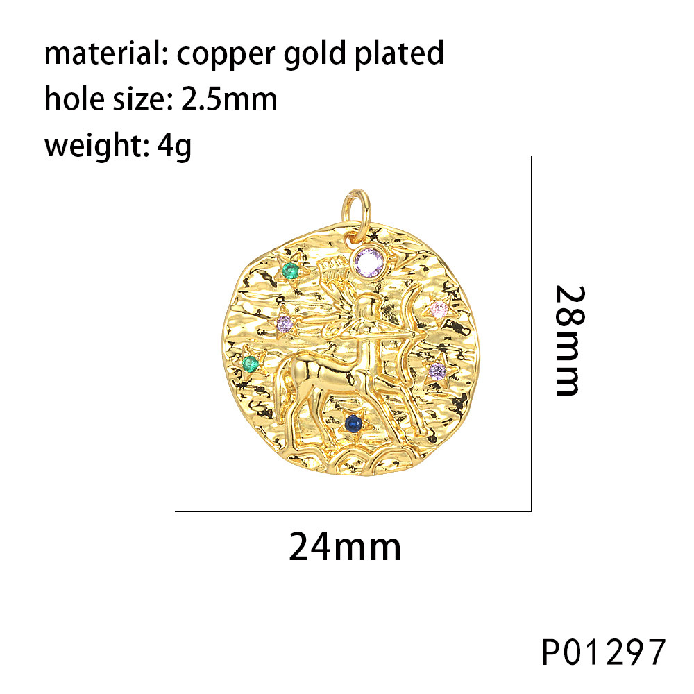 Gold P01297-sagittarius shooter