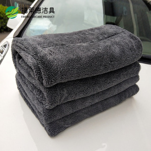 Microfiber Car Wash Towel Double Layer Braided Thickened <b>Absorbent</b> Cleaning <b>Cloth</b> For Vehicle Detailing - Product Image 2