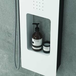 Kaman-BN9800 mensola integrata Kamalu bianco e nero pannello idromassaggio per doccia accessori - Product Image 5