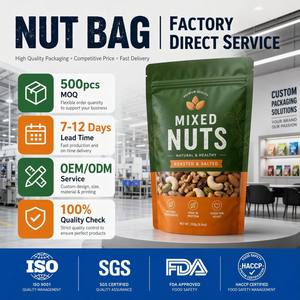 Sachet Doypack Personnalisé Anti-Odeur <span class=keywords><strong>pour</strong></span> Chips et Noix, Refermable avec Fermeture Éclair, 100g, Doublure en Feuille VMPET - Product Image 6