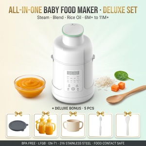 Pembuat Makanan Bayi Food Grade, Pengukus Blender dengan Panci Dalam Stainless Steel 304, Set Multifungsi untuk Bayi - Product Image 1