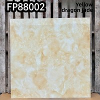 Carreaux de sol en porcelaine 80x80 effet marbre, motif jade, jaune chaud, émaillés, pleine masse, antidérapants, pour cuisine, salle de bain, salon, parc