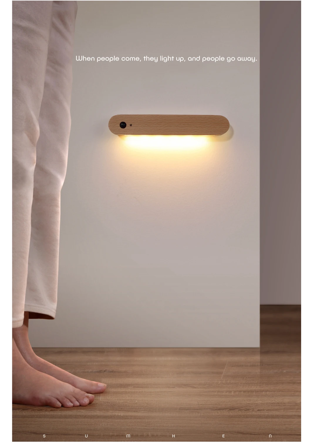 Motion Sensor Light Cordless Battery-Powered LED Night Light Stick-Anywhere Closet Wall Lights for Hallway Stair