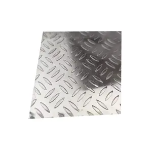 Lapisan PVC Anti selip dipoles 3003 3105 H22 H32 H14 pelat kotak-kotak aluminium