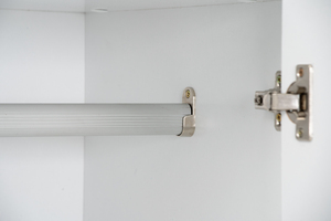 Large 3 Door White Oak Colour MANDO Wardrobe Scandinavian Style Triple Closet for Master Bedroom Spacious Clothing Organization - Product Image 6