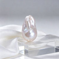 Perles baroques d'eau douce de qualité AAAA, 14 mm+, blanches, naturelles, pour la fabrication de bijoux