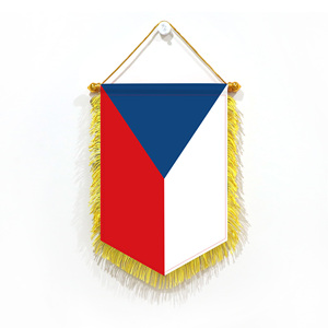 Mini Banderas de Coche de 20x30cm de la República Checa, Decoración de Pared, Accesorios de Exhibición, Pequeños Adornos para Colgar - Product Image 1