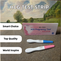 Bandelette de Test de Grossesse HCG Populaire, Équipement Échographique Manuel pour Analyse Pathologique, Marque Privée Personnalisable