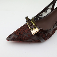Sandales Shehe 2026 à talons hauts, bout pointu, en dentelle, à talons fins, sexy et élégantes, pour soirées et événements, pour femmes