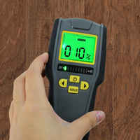 GREENLAKE KC-318 Testeur numérique LED 4-en-1 d'humidité murale et de sol, humidimètre non invasif pour bois, cloisons sèches, maçonnerie et usage domestique