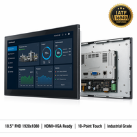 Module LCD IPS FHD 1920x1080 de 18,5 pouces / Carte de contrôle VGA Rétroéclairage LED intégré Luminosité 300 Affichage industriel à cadre ouvert TMK