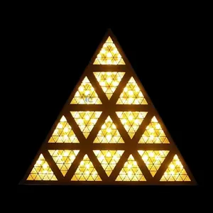 舞台照明rgb + 黄色三角形复古灯dmx复古复古灯