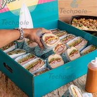 Vente en gros d'emballages en papier écologique de qualité alimentaire pour sushi togo gâteau boulangerie crêpe cadeau beignet restauration dossiers de stratification mats pour