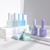 Flacon de vernis à ongles carré de 10 ml, flacon vide pour gel de construction, gel UV à retirer par trempage, pour nail art