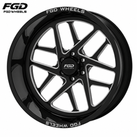 Jantes forgées concaves personnalisées 24x14 26x14 28x16 30x16 pour pick-up, 8x165.1 8x170 8x180, roues de camion polies avec enjoliveurs flottants personnalisés