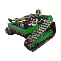 Tondeuse à gazon robotisée sans fil à essence portable, petite tondeuse à gazon télécommandée pour jardin