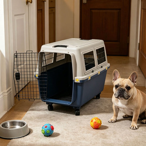 Transportín para Mascotas con Ruedas Silenciosas y Transpirables, Múltiples Tamaños, Jaula de Viaje Aérea Silenciosa para Perros y Gatos, Aprobada por Aerolíneas - Product Image 1