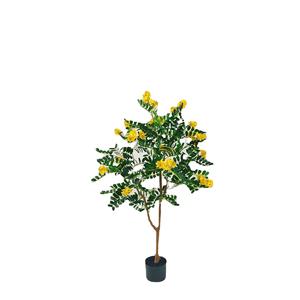 Grande plante en pot de style nordique en PE de 130 cm, durable, écologique, pour l'intérieur, salon, Sophora Japonica - Product Image 5