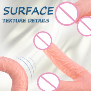 Dildo Realista de Doble Punta con Ventosa para Mujeres, Estimulador de Punto G Vaginal y Anal, Juguete Sexual de Doble Penetración - Product Image 5
