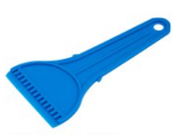 Grattoir à neige léger en plastique bleu pour voiture, dégivreur de pare-brise domestique 9*18cm, produit d'entretien automobile MK-S045