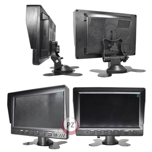 7 Inch Phía Trước Và Phía Sau Xem 24 Giờ DVR Ghi Âm Màn Hình Với 2 Kênh Tầm Nhìn Ban Đêm Sao Lưu Máy Ảnh Giám Sát Kit Cho Xe Tải - Product Image 2