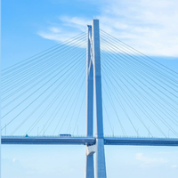 Puente de Estructura de Acero Resistente a la Intemperie, Diseño de Viga de Acero Personalizada para Uso en Carreteras Exteriores