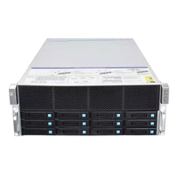 Boîtier de serveur rack 4 GPU avec double carte mère LGA 2011 (E5) 4U, prêt pour l'IA, modèle privé OEM C612-4U, stock disponible