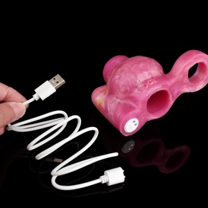 New Toy <b>Remote</b> <b>Control</b> <b>Vibrator</b> Big Knot Sleeve Ejaculation Delay Pleasure Cock Penis Ring <b>Vibrating</b> Cock Ring Sex Toys for Men - Product Image 2
