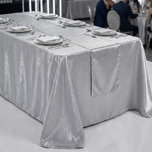 ผ้าปูโต๊ะขนาด 120 นิ้ว ผลิตจากโพลีเอสเตอร์ทอแบบกันน้ำ เป็นมิตรกับสิ่งแวดล้อม ซักได้ ใช้ซ้ำได้ ปรับแต่งได้ เหมาะสำหรับงานเลี้ยง งานแต่งงาน และงานอีเว้นท์ต่างๆ - Product Image 1