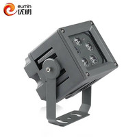 Projecteur LED extérieur étanche IP66 à prix d'usine, 10W, en aluminium et verre trempé, angle de faisceau 5-60°, Ra80 CRI80 50000
