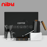 NIBU Barista ensemble d'outils Pour verser sur la cafetière, Kit de goutteurs de cafetière, ensembles de thé à café Pour cadeau