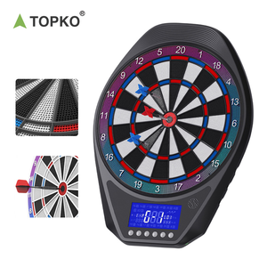 Cible de fléchettes électronique professionnelle TOPKO avec système de notation LED électronique, 12 fléchettes souples et 100 pointes de rechange - Product Image 3