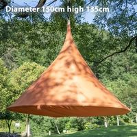 Portable 900D Oxford Hamac Pod Tente Cadre En Acier Inoxydable Suspendu Balançoire Chaise pour Pique-Nique Jardin Camping Cour Utilisation En Plein Air