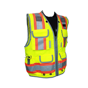 Gilet <span class=keywords><strong>de</strong></span> travail <span class=keywords><strong>de</strong></span> sécurité haute visibilité personnalisé ANSI classe 3 uniforme réfléchissant haute visibilité pour <span class=keywords><strong>la</strong></span> construction <span class=keywords><strong>de</strong></span> routes en plein air - Product Image 3