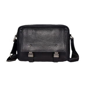 Men's Genuine Leather Crossbody <b>Bag</b> Solid Color Durable Everyday Use - Product Image 5