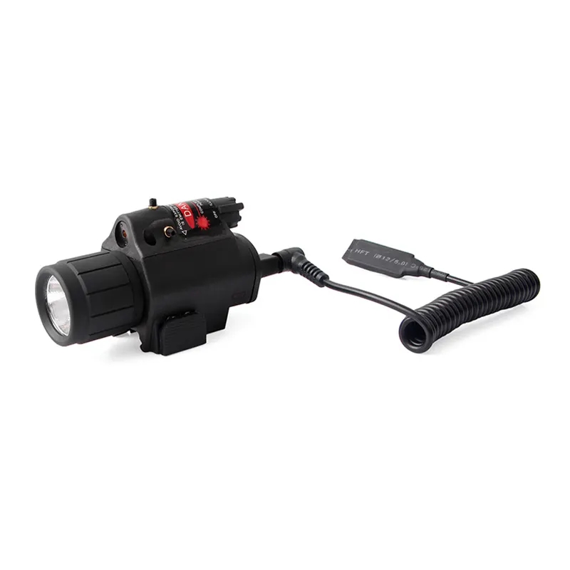 Laser And Flashlight Combo Red Laser Tactical Flashlight