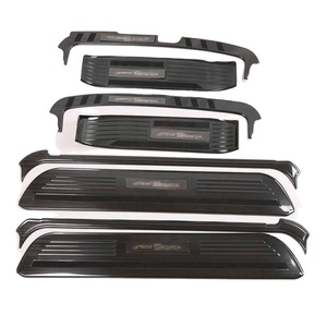 WZXD - Protectores de Umbral de Puerta con LED, Acero Negro para H1 2019 - Product Image 1