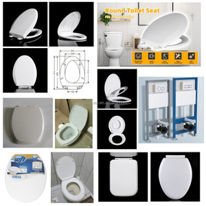 Cubierta de asiento de inodoro de plástico de caída lenta estándar europeo sanitario para baño cubierta de asiento de adulto en forma de U cubierta de asiento silencioso de cierre lento - Product Image 6