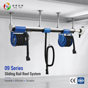 Sistema di Guide Scorrevoli per Scarichi FS-20000 Approvato CE ISO, Carrelli Avvolgibili a Parete Multi-Bay per Officina 1YW Personalizzato OEM - Product Image 1