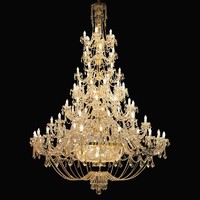 Lustre sur mesure en tube de verre cintré, grand modèle, pour mariage européen, éclairage en cristal pour salle de banquet et escalier de villa, lustre long